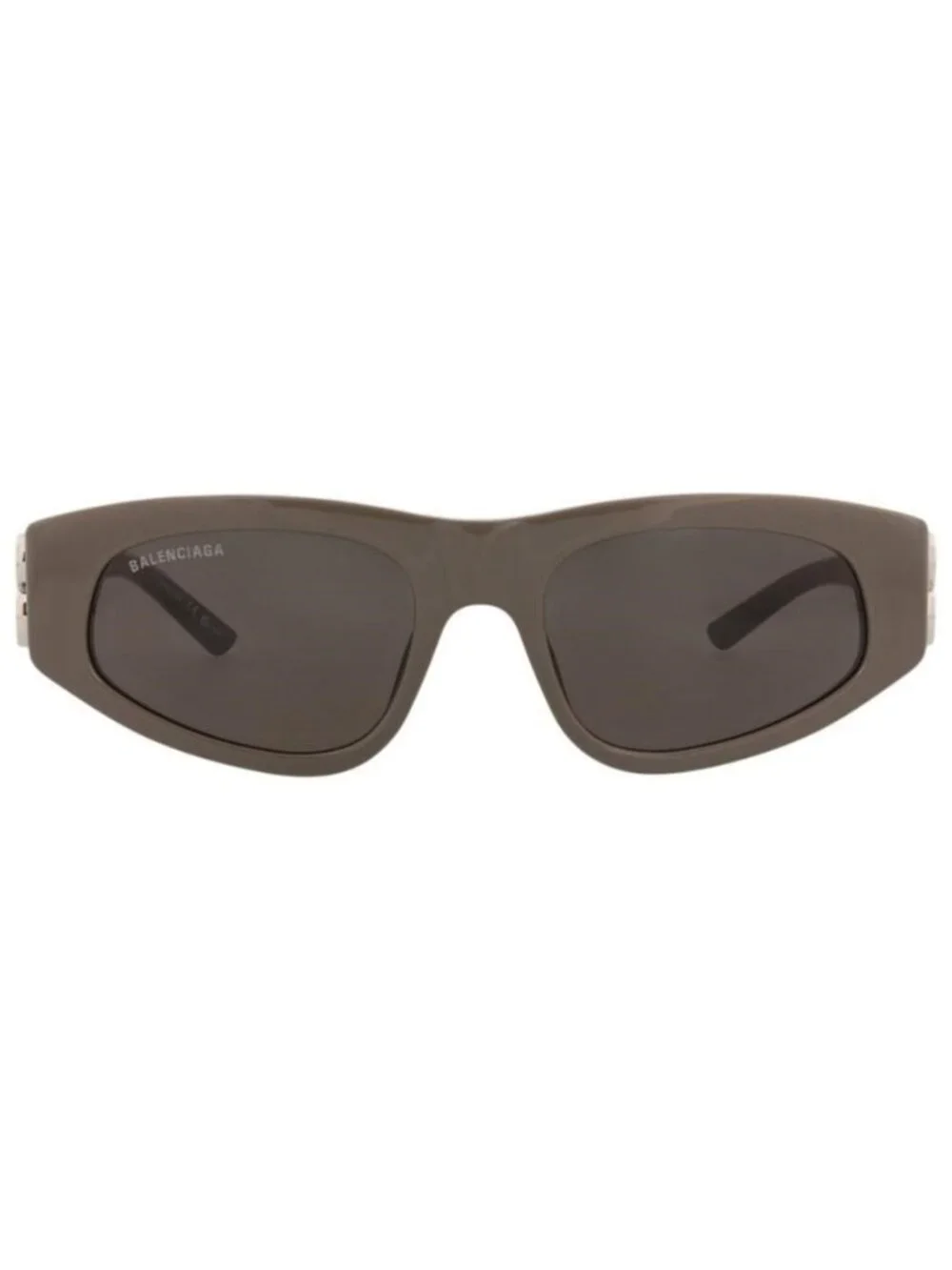New Balenciaga Womens Cat Eye Brown Silver Grey Fashion Designer Sunglasses
